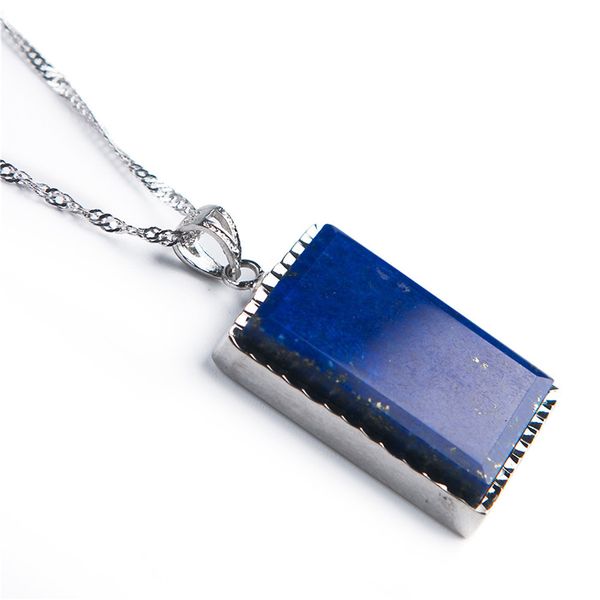 precious blue natural lapis lazuli gemstone rectangle healing crystal bead pendant woman men fashion silver jewelry 27*22*6mm
precious blue natural lapis lazuli gemstone rectangle healing crystal bead pendant woman men fashion silver jewelry 27*22*6mm