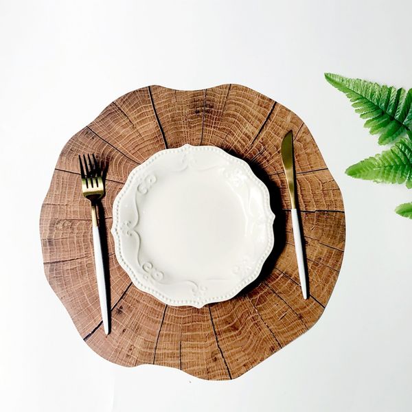 round wood grain placemat household pp table insulation pad table decoration heat resistant cup mug mat
round wood grain placemat household pp table insulation pad table decoration heat resistant cup mug mat