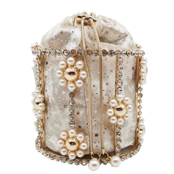 double flower pearl handle women bucket shoulder crossbody bags ladies beaded & crystal tote handbags metal clutch purse
double flower pearl handle women bucket shoulder crossbody bags ladies beaded & crystal tote handbags metal clutch purse
