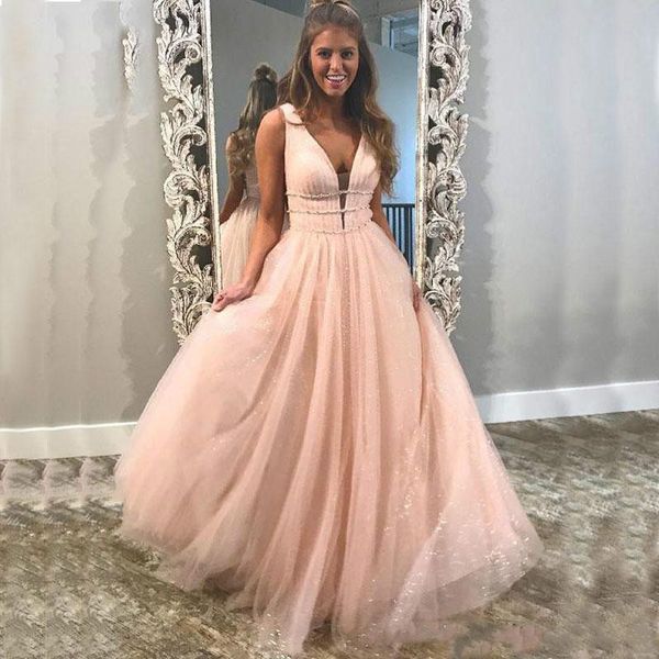 pink prom dresses deep v neck sweet 16 girl party dress beaded sequins evening party gowns puffy tiered tulle pageant dresses custom made, Black
pink prom dresses deep v neck sweet 16 girl party dress beaded sequins evening party gowns puffy tiered tulle pageant dresses custom made, Black