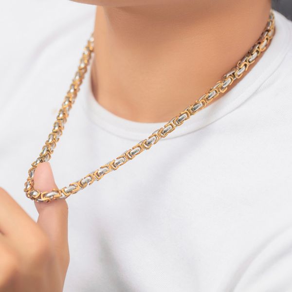 gold stainless steel necklace curb chain hip hop heavy duty steel necklace, Silver
gold stainless steel necklace curb chain hip hop heavy duty steel necklace, Silver