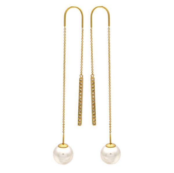 fashion stainless steel fresh water pearl dangle earrings high polished surgical steel drop earring no sensitive women earring, Silver
fashion stainless steel fresh water pearl dangle earrings high polished surgical steel drop earring no sensitive women earring, Silver