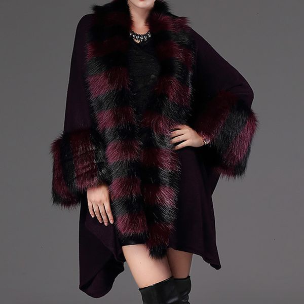 women poncho cape coat autumn winter casual loose knitted vests fashion new ladies fur wool cape collar outwear, Black;white
women poncho cape coat autumn winter casual loose knitted vests fashion new ladies fur wool cape collar outwear, Black;white