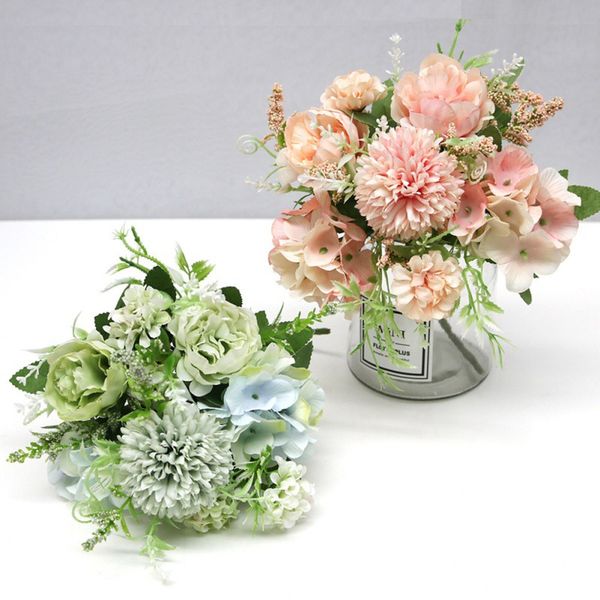 new 7heads hydrangea flowers artificial floral bouquet silk blooming fake peony hand holder flower wedding decorations
new 7heads hydrangea flowers artificial floral bouquet silk blooming fake peony hand holder flower wedding decorations