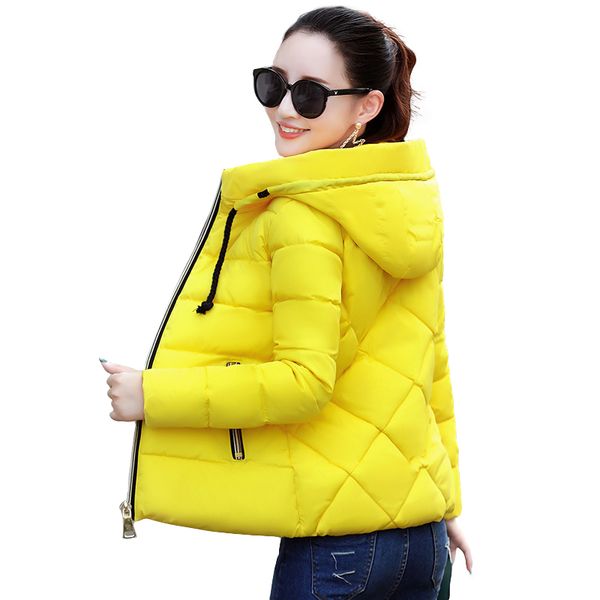 2019 new candy color zipper warm winter jacket women down parkas thick hooded female jacket coat slim cotton padded outwear, Tan;black
2019 new candy color zipper warm winter jacket women down parkas thick hooded female jacket coat slim cotton padded outwear, Tan;black