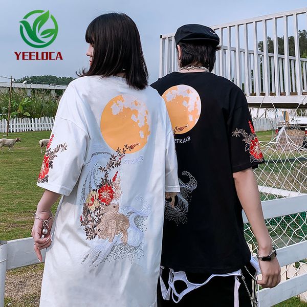 dropship chinese style embroidery t-shirt for men women 2020 summer high-quality short-sleeved couple clothes harajuku, White;black
dropship chinese style embroidery t-shirt for men women 2020 summer high-quality short-sleeved couple clothes harajuku, White;black