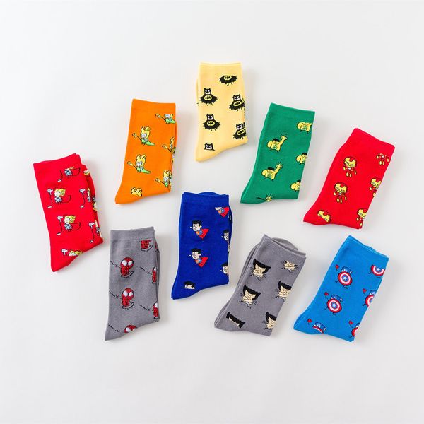 men socks marvel novel comics avenger captain america cartoon socks batman superman iron man hulk socks women cotton couple sox, Black;white
men socks marvel novel comics avenger captain america cartoon socks batman superman iron man hulk socks women cotton couple sox, Black;white