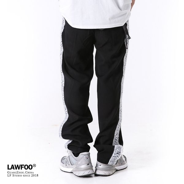 lawfoo 2020 spring and summer new style origional national trends men's wear side edge embroidered stripes trousers men's casual, White;black
lawfoo 2020 spring and summer new style origional national trends men's wear side edge embroidered stripes trousers men's casual, White;black