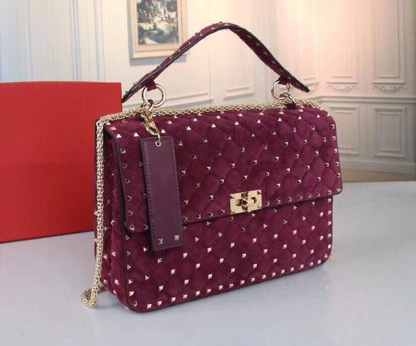 2020 new suede leather shoulder bag long chain rivets bag soft camera bag shoulder straps red nude wine colors big love key
2020 new suede leather shoulder bag long chain rivets bag soft camera bag shoulder straps red nude wine colors big love key