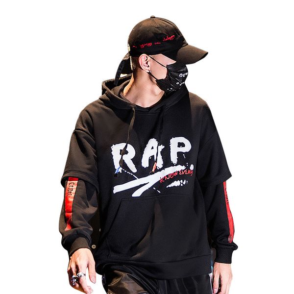 2019 new rap eu size streetwear hoodies men hip hop streets sweatshirt long sleeves with zipper, Black
2019 new rap eu size streetwear hoodies men hip hop streets sweatshirt long sleeves with zipper, Black