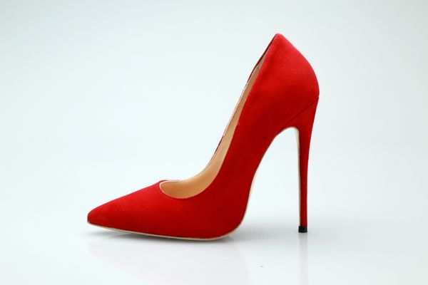 women's minimalist wind red anti-velvet leather heels, shallow tip heels, size 34-42, red, Black
women's minimalist wind red anti-velvet leather heels, shallow tip heels, size 34-42, red, Black