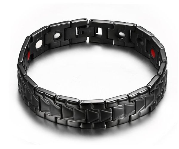exotic style men's new health magnet bracelet jewelry gold black silver vacuum plating bracelet men fashion accessories
exotic style men's new health magnet bracelet jewelry gold black silver vacuum plating bracelet men fashion accessories