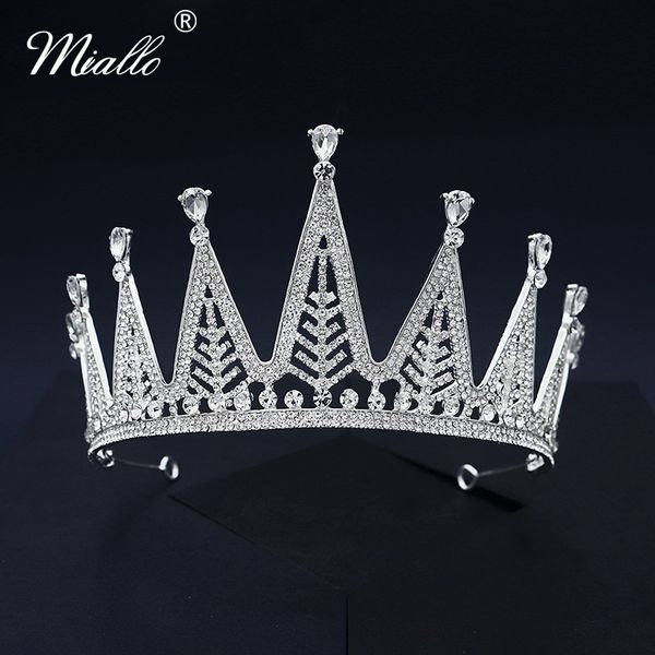 miallo fashion crystal crown silver color bridal wedding hair jewelry tiaras and crowns for women accessories headpiece prom, Golden;white
miallo fashion crystal crown silver color bridal wedding hair jewelry tiaras and crowns for women accessories headpiece prom, Golden;white