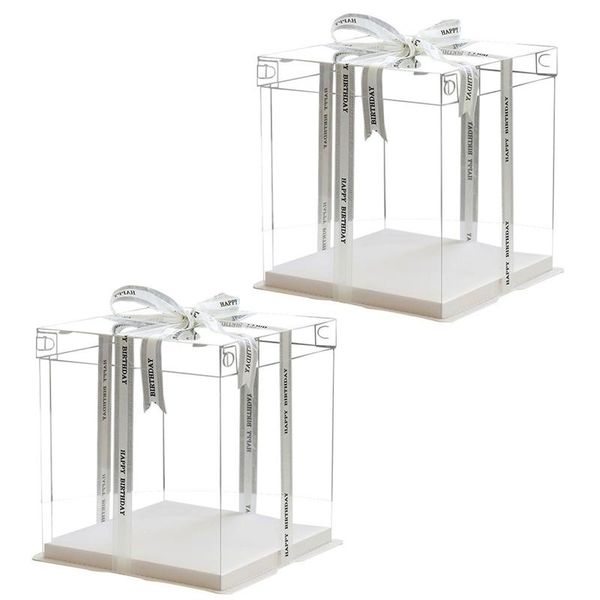 2pcs 8inch birthday cake packaging box transparent dessert storage box plastic birthday cake container dessert storage
2pcs 8inch birthday cake packaging box transparent dessert storage box plastic birthday cake container dessert storage