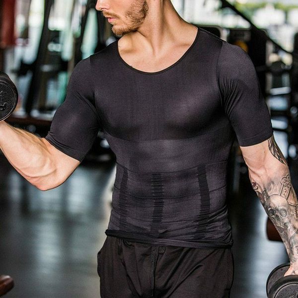 men compression t-shirt body shaper slimming elastic muscle tank shapewear mck99, Gray;blue
men compression t-shirt body shaper slimming elastic muscle tank shapewear mck99, Gray;blue