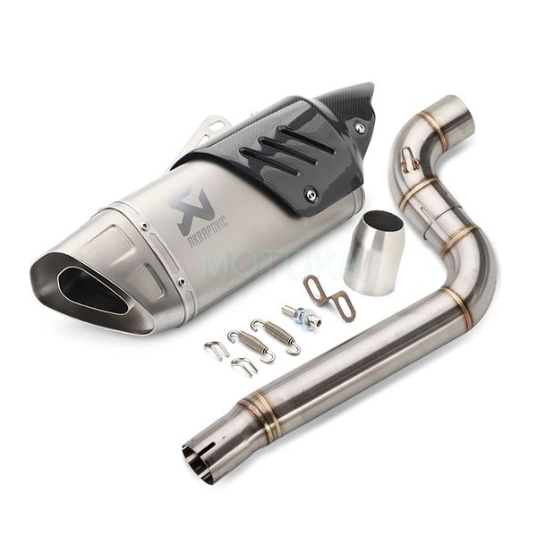 motorcycle slip on for beneli bn 302 system modified exhaust pipe universal 51mm akrapovic muffler carbon fiber with middle pipe
motorcycle slip on for beneli bn 302 system modified exhaust pipe universal 51mm akrapovic muffler carbon fiber with middle pipe