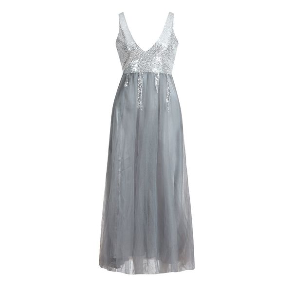 party women's sequin prom party bridesmaid v neck long dress vintage festival formal women elegant 19nov1, Black;gray
party women's sequin prom party bridesmaid v neck long dress vintage festival formal women elegant 19nov1, Black;gray