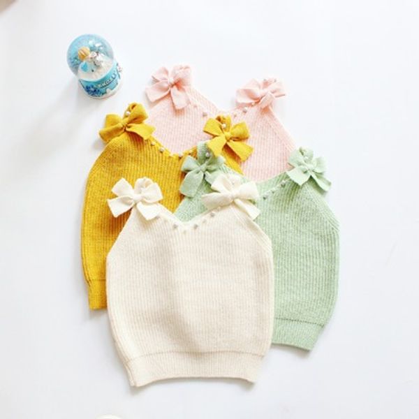 autumn cute baby girls children's clothes bow pearl vests causal v neck braces vest knitted woolen pullover sweater outwear, Blue
autumn cute baby girls children's clothes bow pearl vests causal v neck braces vest knitted woolen pullover sweater outwear, Blue