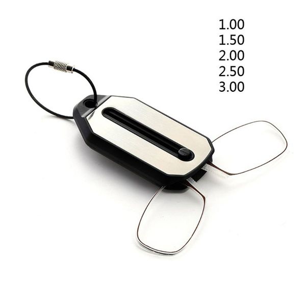 mini pocket foldable clip nose reading glasses keychain black frame for readers, Silver
mini pocket foldable clip nose reading glasses keychain black frame for readers, Silver