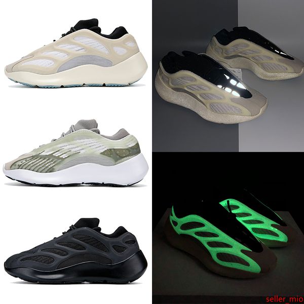 with stock x mens running shoes kanye west 700 v3 alvah azael glow in the dark men women designer sneakers us 5-11