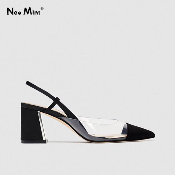 dress shoes 2021 summer transparent perspex heels women sandals chunky pointed toe slingbacks, Black
dress shoes 2021 summer transparent perspex heels women sandals chunky pointed toe slingbacks, Black