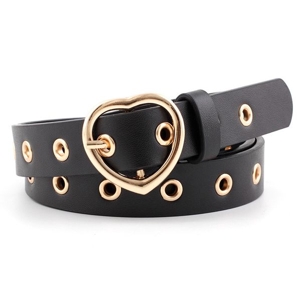 2020 vintage gold heart buckle belt for women black pink white red leather punk eyelet grommet waist belt female jeans, Black;brown
2020 vintage gold heart buckle belt for women black pink white red leather punk eyelet grommet waist belt female jeans, Black;brown