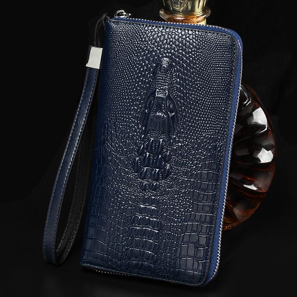 men's cow leather clutch bag new fashion temperament crocodile pattern wallet male money coin holder genuine leather purses, Red;black
men's cow leather clutch bag new fashion temperament crocodile pattern wallet male money coin holder genuine leather purses, Red;black