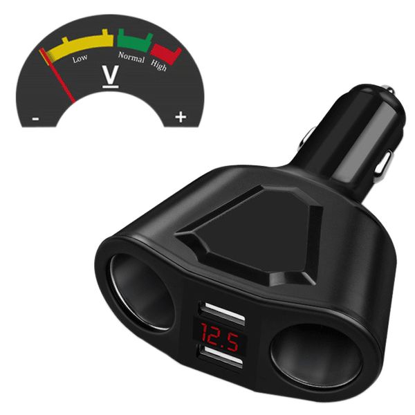 120w 3.1a dual usb car cigarette lighter adapter sockets car usb converter voltage display high power auto lighter splitter
120w 3.1a dual usb car cigarette lighter adapter sockets car usb converter voltage display high power auto lighter splitter