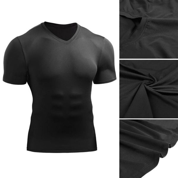 men's t-shirt running skinny training v-neck sports t-shirt high-elastic breathable quick-drying compression short sleeve, Black;blue
men's t-shirt running skinny training v-neck sports t-shirt high-elastic breathable quick-drying compression short sleeve, Black;blue