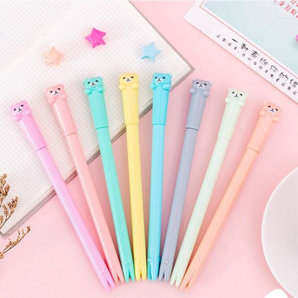 35 pcs/lot cartoon candy color bear gel pen cute 0.38 mm black ink neutral pen office school writing supplies stationery gift
35 pcs/lot cartoon candy color bear gel pen cute 0.38 mm black ink neutral pen office school writing supplies stationery gift