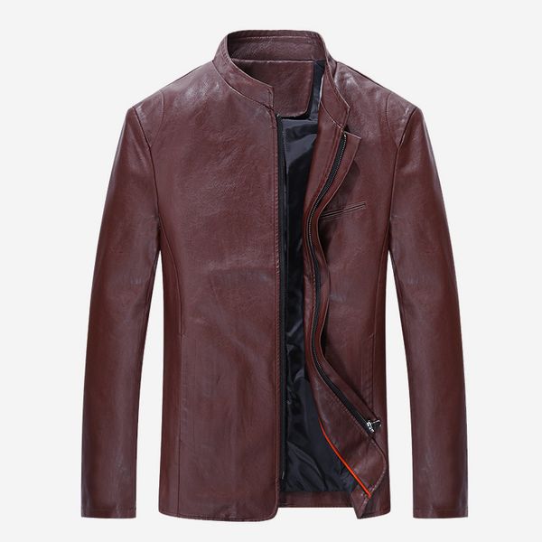 2018 autumn and winter men jacket youth slim fit korean-style stand collar leather jacket men casual leather coat, Black
2018 autumn and winter men jacket youth slim fit korean-style stand collar leather jacket men casual leather coat, Black