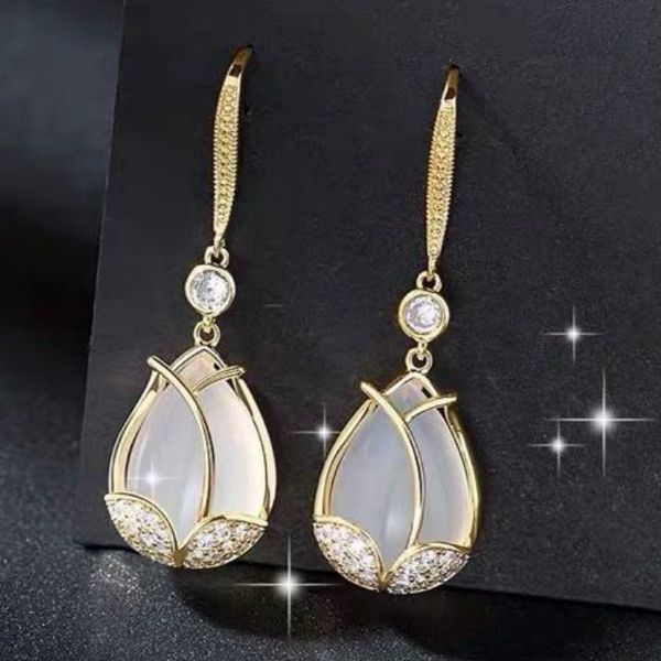tulip earrings 2020 new wave korean version of temperament earrings net red female long earrings elegant and refined quality women's ea, Silver
tulip earrings 2020 new wave korean version of temperament earrings net red female long earrings elegant and refined quality women's ea, Silver