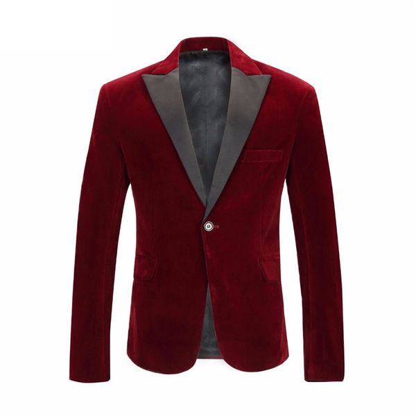men wedding groom velvet blazer wine red fashion leisure suit jacket singer slim fit blazer hombre masculino, White;black
men wedding groom velvet blazer wine red fashion leisure suit jacket singer slim fit blazer hombre masculino, White;black