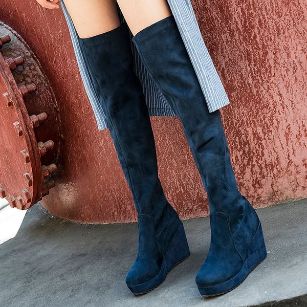 rimocy height increasing over knee boots women chunky platform slip on long boots woman leopard faux suede shoes female, Black
rimocy height increasing over knee boots women chunky platform slip on long boots woman leopard faux suede shoes female, Black
