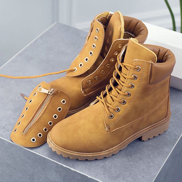 2020 autumn and winter boots female multi-functional lace-up boots women's casual flat tooling women, Black
2020 autumn and winter boots female multi-functional lace-up boots women's casual flat tooling women, Black