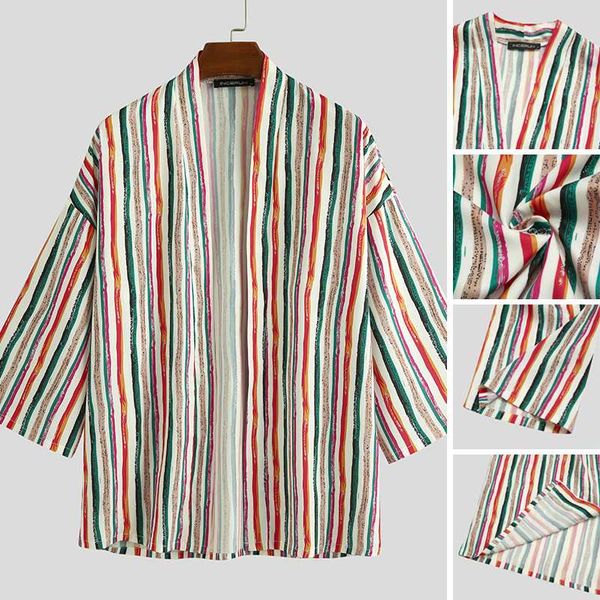 2020 man retro cardigan open stitch fashion loose harajuku kimono camisa men vintage stripe shirts long sleeve blouse s-3xl, White;black
2020 man retro cardigan open stitch fashion loose harajuku kimono camisa men vintage stripe shirts long sleeve blouse s-3xl, White;black