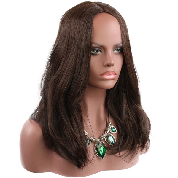 wigs european and american fashion lifelike natural split bangs long and medium curly headgear, Black;brown
wigs european and american fashion lifelike natural split bangs long and medium curly headgear, Black;brown