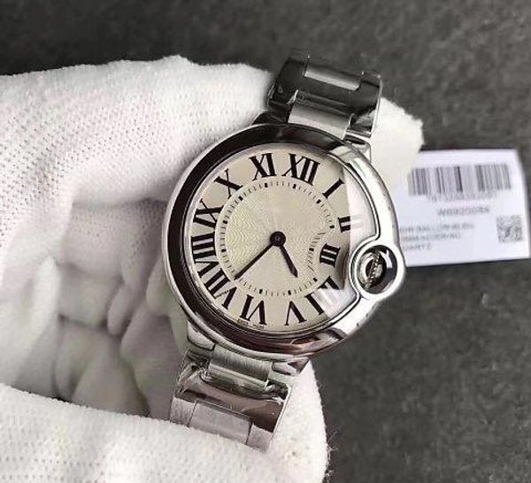 womens watch ballon quartz movement 316 delicate steel case white face watch ladys wristwatch, Slivery;brown
womens watch ballon quartz movement 316 delicate steel case white face watch ladys wristwatch, Slivery;brown