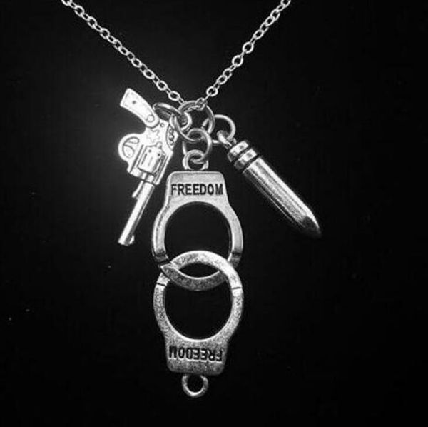 handcuff 24pcs bullet pendants bijoux accessories women men steampunk gift choker statement collares jewelry girls for lover's necklace
handcuff 24pcs bullet pendants bijoux accessories women men steampunk gift choker statement collares jewelry girls for lover's necklace