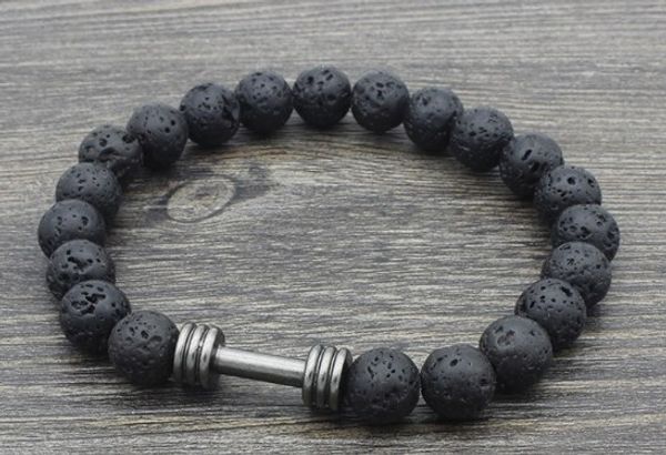 8mm gold silver dumbbell b34534 reiki buddha gh3536 yoga elastic thread adjusted black volcanic lava stone bead bracelet bangles
8mm gold silver dumbbell b34534 reiki buddha gh3536 yoga elastic thread adjusted black volcanic lava stone bead bracelet bangles