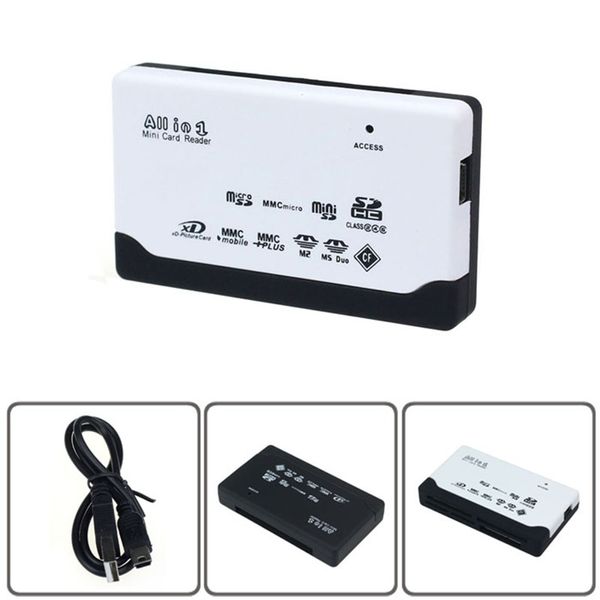 

selling usb 2.0 card reader xd mmc ms cf sdhc tf micro sd m2 adapter easy for carry very nice