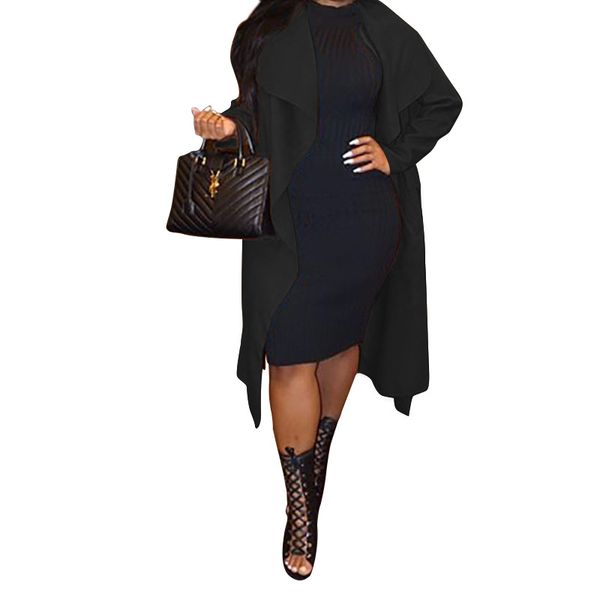 womens loose all match coats autumn winter designer solid color lapel neck slim outwears females fashion casual windbreak trench coat, Tan;black
womens loose all match coats autumn winter designer solid color lapel neck slim outwears females fashion casual windbreak trench coat, Tan;black
