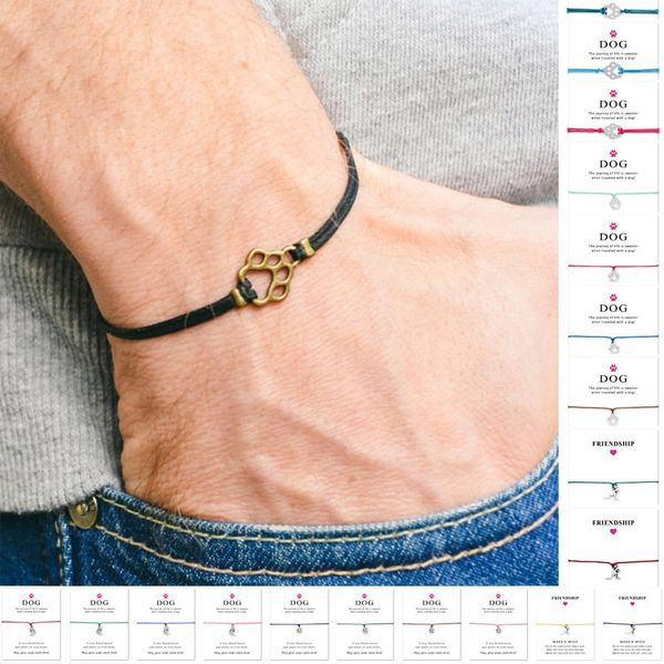 unisex girls boys регулируемая заявление дружбы для любителя собак любви собака человек с картой серебряные браслеты для женщин, Golden;silver 
unisex girls boys регулируемая заявление дружбы для любителя собак любви собака человек с картой серебряные браслеты для женщин, Golden;silver