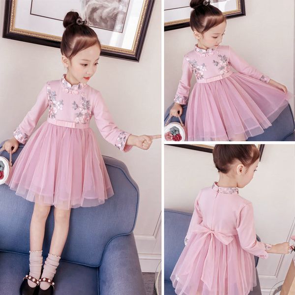 kids cheongsam dress for girls chinese style flower embroidery children clothing 2-10year baby girl wedding party princess dress y190516, Red;yellow
kids cheongsam dress for girls chinese style flower embroidery children clothing 2-10year baby girl wedding party princess dress y190516, Red;yellow