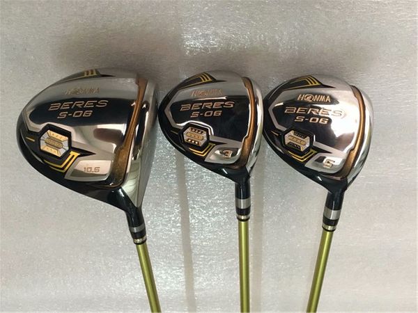brand new 3 star honma s-06 wood set honma s06 woods honma golf clubs driver + fairway woods graphite shaft with head cover
brand new 3 star honma s-06 wood set honma s06 woods honma golf clubs driver + fairway woods graphite shaft with head cover