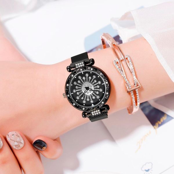 womens watches rotating dandelion flower bayan kol saati fashion elengant magnetic band watch women ladies clock zegarek damski, Slivery;brown
womens watches rotating dandelion flower bayan kol saati fashion elengant magnetic band watch women ladies clock zegarek damski, Slivery;brown