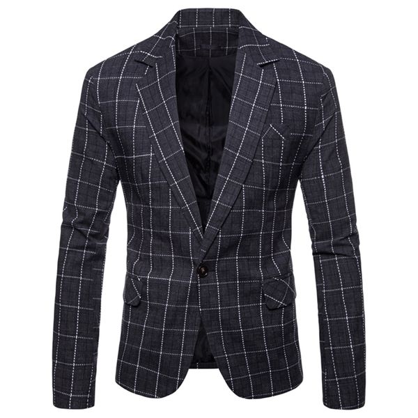 men's leisure single botton long sleeves suit coat solid cotton suit coat casual plaid male clothing fashion men's clothes, White;black
men's leisure single botton long sleeves suit coat solid cotton suit coat casual plaid male clothing fashion men's clothes, White;black