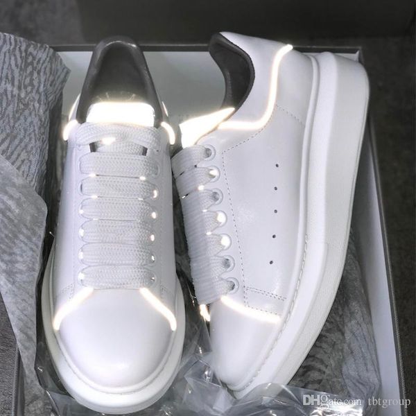 2020 new reflective 3m white platform sneakers fluorescent luminous reflective 3m designer shoes for men women leather oversized sneakers, Black
2020 new reflective 3m white platform sneakers fluorescent luminous reflective 3m designer shoes for men women leather oversized sneakers, Black