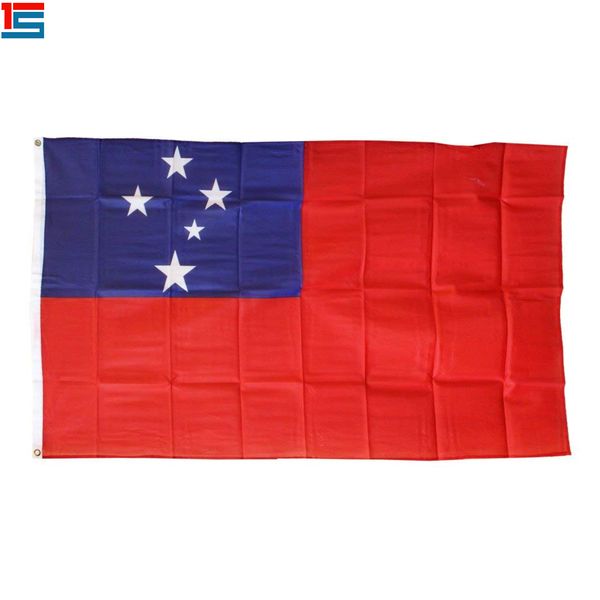 digital printing samoa flag 90 x 150 cm polyester national country flag banner with two grommets
digital printing samoa flag 90 x 150 cm polyester national country flag banner with two grommets