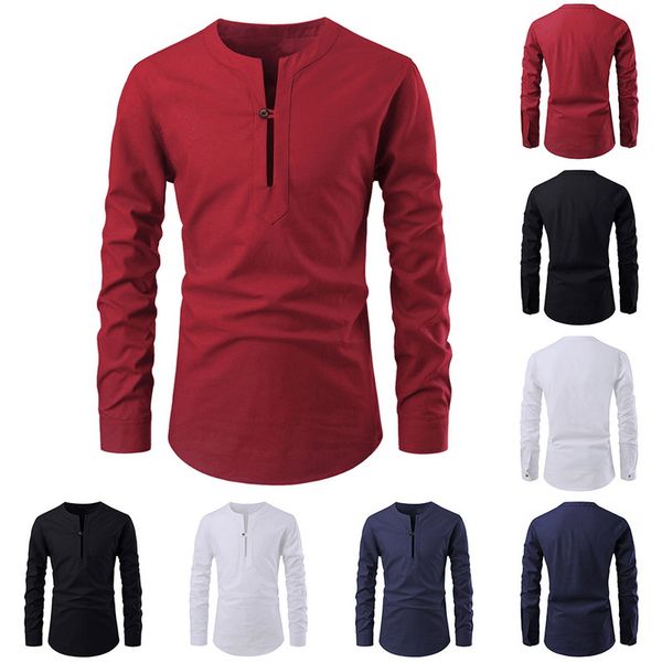 litthing 2019 men slim fit solid color shirt long sleeve one button male shirt fashion streetwear casual mens clothing, White;black
litthing 2019 men slim fit solid color shirt long sleeve one button male shirt fashion streetwear casual mens clothing, White;black
